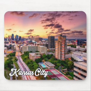 Mousepad Sunset Over BeauBonful Kansas City, Missouri, EUA