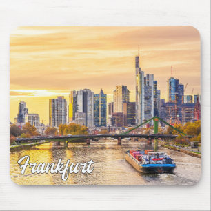 Mousepad Sunset Over Frankfurt, Alemanha