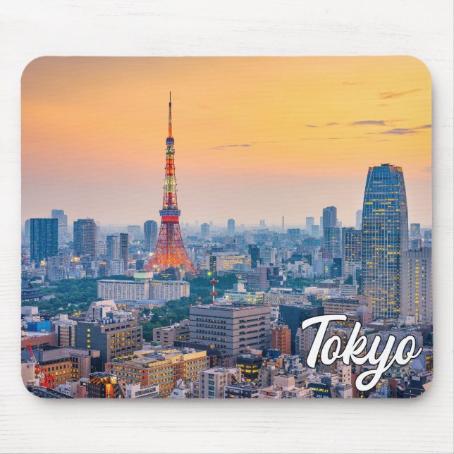 Mousepad Sunset Over Tokyo, Japão (Frente)