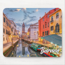 Mousepad Sunset Sobre A Ilha De Burano, Itália