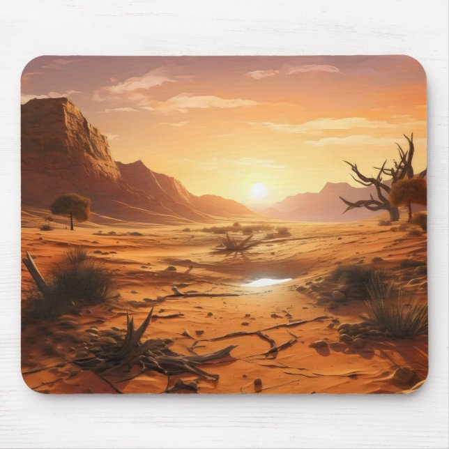 Mousepad Sunset sobre Deserto (Frente)