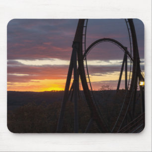 Mousepad Sunset sobre fogo selvagem