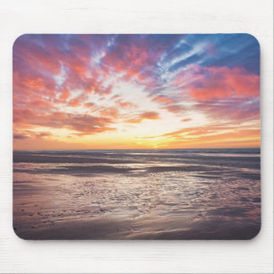 Mousepad Sunset sobre praia e mar