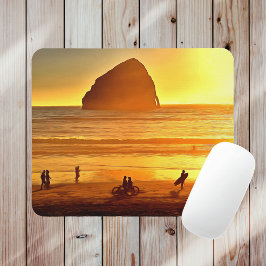 Mousepad Sunset Surfing and Biking Cape Kiwanda Oregon