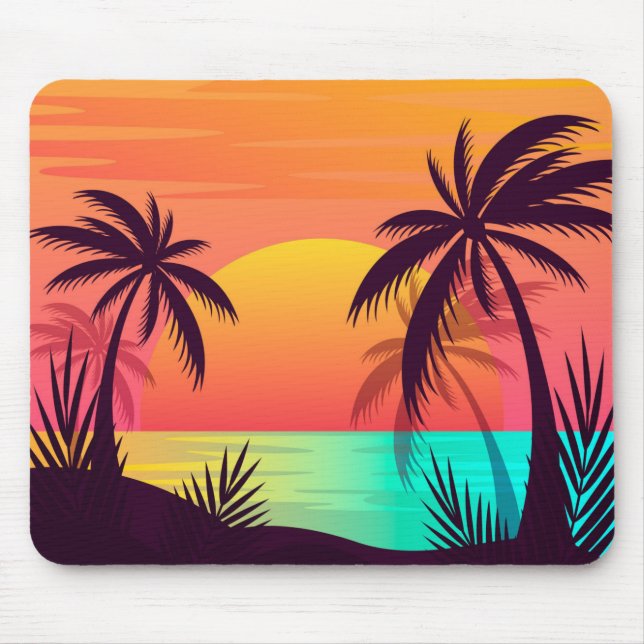 Mousepad Sunset tropical (Frente)