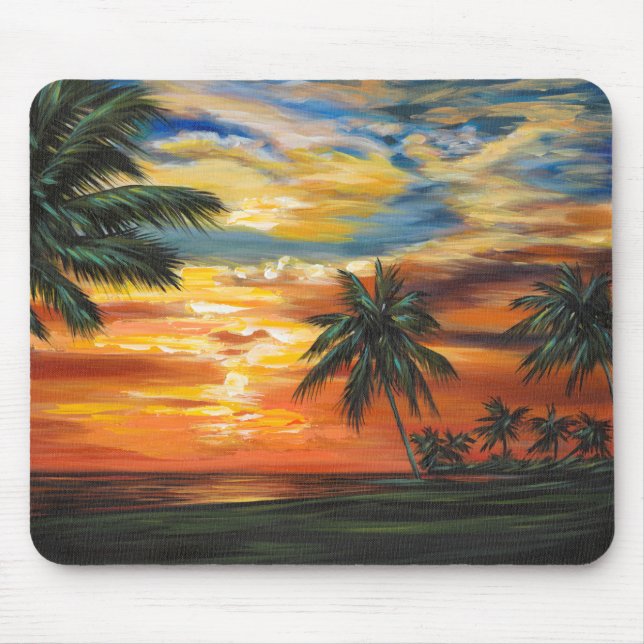 Mousepad Sunset tropical impressionante (Frente)