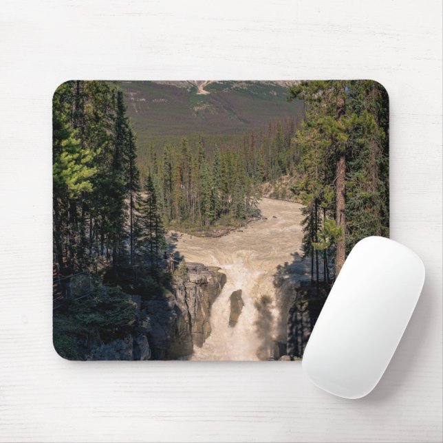 Mousepad Sunwapta Falls, Fotografia Canadiana em Cascata (Com mouse)