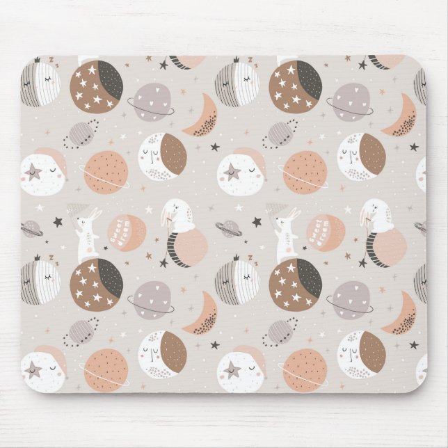 Mousepad Suores Pedaços De Sonho Em Padrão Espacial (Frente)