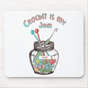 Mousepad Super Bonito "Crochet Is My Jam"