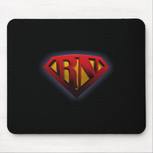 Mousepad Super Enfermeira Rn Super Herói Registraram Mulher