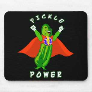 Mousepad Super-herói do poder da salmoura de Pickleball