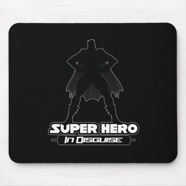 Mousepad Super Herói Em Disfarce (Frente)