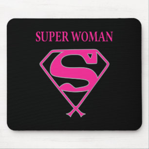Mousepad Super Mulher (Consciência do Cancer da Mama)