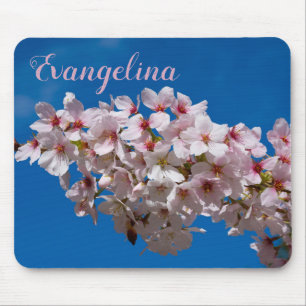 Mousepad Super Primavera Cherry Blossoms Sakura Nome person