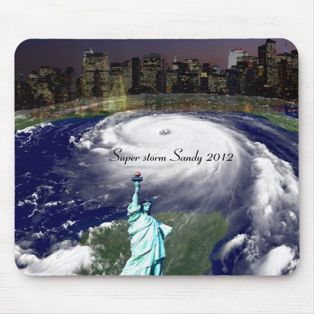 Mousepad Super Storm Sandy 2012, Olhos da tempestade_ (Frente)