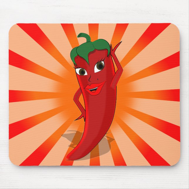 Mousepad Superestrela do Pepper Vermelho (Frente)