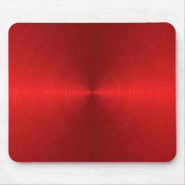 Mousepad Superfície De Metal Vermelho Com Pincel Circular