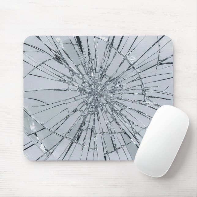 Mousepad Superfície de Vidro Quebrado (Estilo 1) Pintura a  (Com mouse)