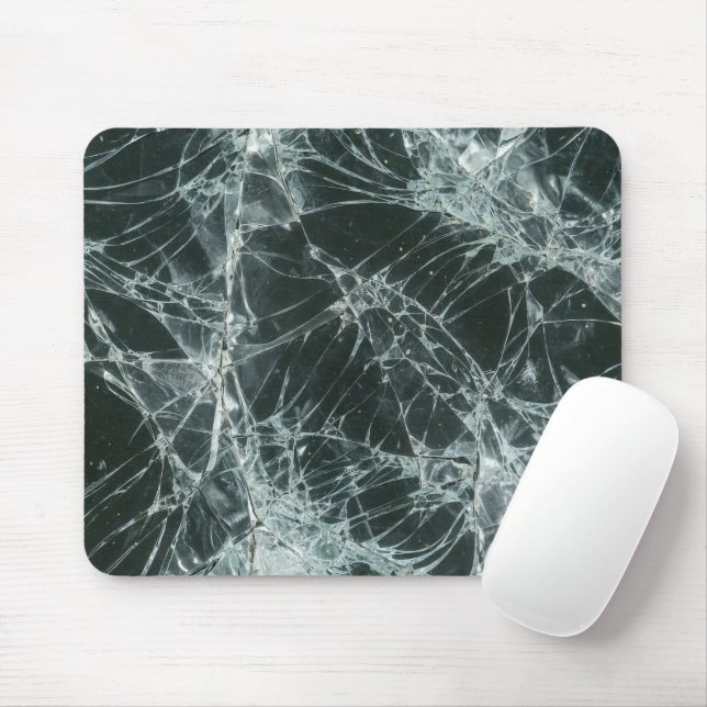 Mousepad Superfície de Vidro Quebrado (Estilo 7) Pintura a  (Com mouse)
