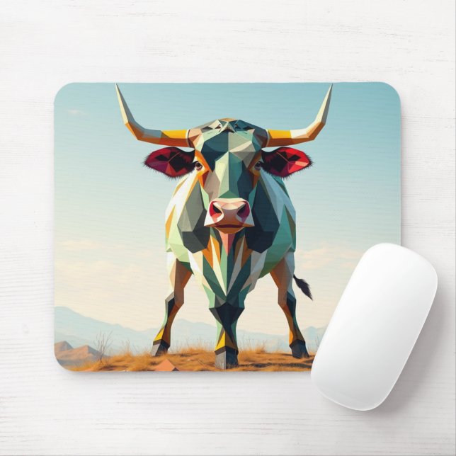 Mousepad Superfície geométrica das vacas do alto nível, des (Com mouse)