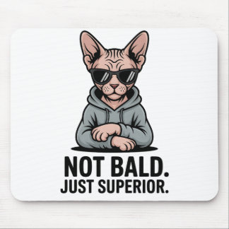 Mousepad Superior Sphynx Cat Sarcastic Attitude Art