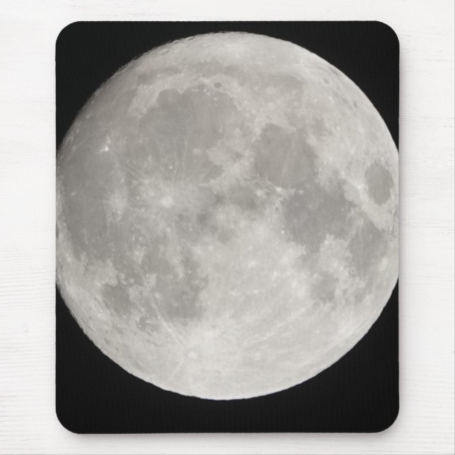 Mousepad Superlua no céu negro (Frente)