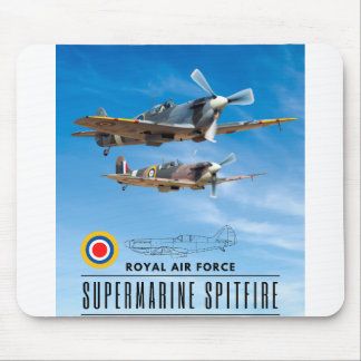 MOUSEPAD SUPERMARINE SPITFIRA - ROYAL AIR SQUADRON