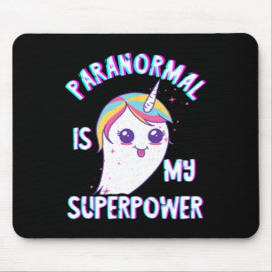 Mousepad Superpoder Paranormal Caça de Fantasmas Unicórnio