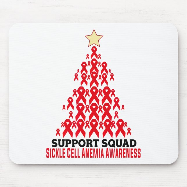 Mousepad Suportar Árvore de Consciência da Anemia das Célul (Frente)