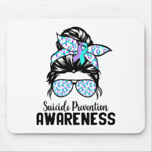 Mousepad Suportar Awarene de Prevenção Suicida de Bun Sad