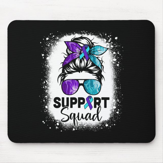 Mousepad Suportar Awarene de Prevenção Suicida de Bun Sad (Frente)