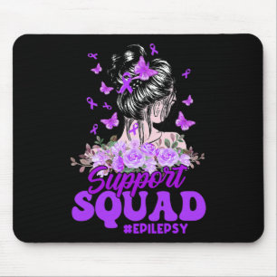Mousepad Suportar Borboleta Púrpura Fita De Borda Cheia Che