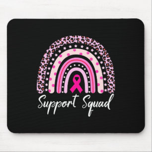 Mousepad Suportar Cancer A de mama do Rainbow Leopardo Rosa