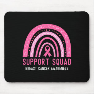 Mousepad Suportar Fita Rosa de Fita de Consciência do Cance