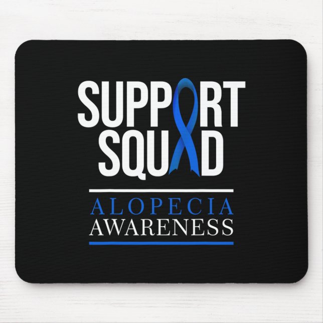 Mousepad Suportar Perda de Cabelo de Sensibilização da Esqu (Frente)