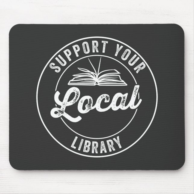 Mousepad suporte à biblioteca localY Square Sticker (Frente)