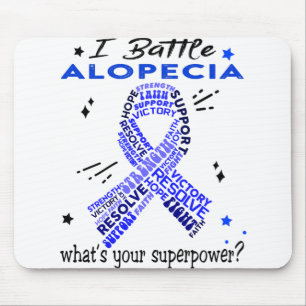 Mousepad Suporte a Presentes de Guerreiros Alopecia