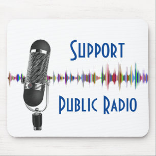 Mousepad Suporte a rádio pública