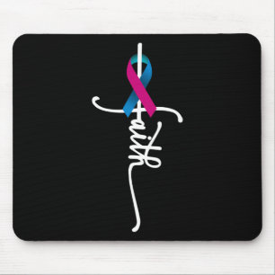 Mousepad Suporte ao Câncer de tiróide de Fé do cancer