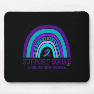 Mousepad Suporte ao Esquadrão Prevenção ao Suicídio Arco-Ír