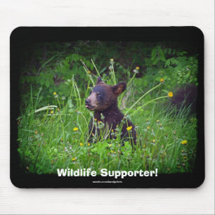 Mousepad Suporte ao Tapete de Rato de Ursinho Preto