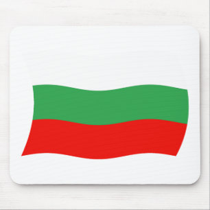 Mousepad Suporte de Mouse Bandeira da Bulgária