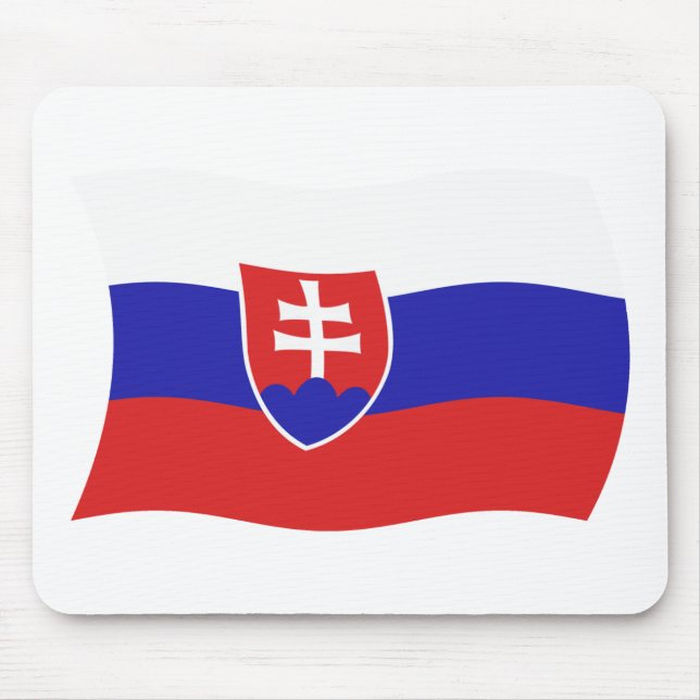 Mousepad Suporte de Mouse Bandeira da Eslováquia (Frente)