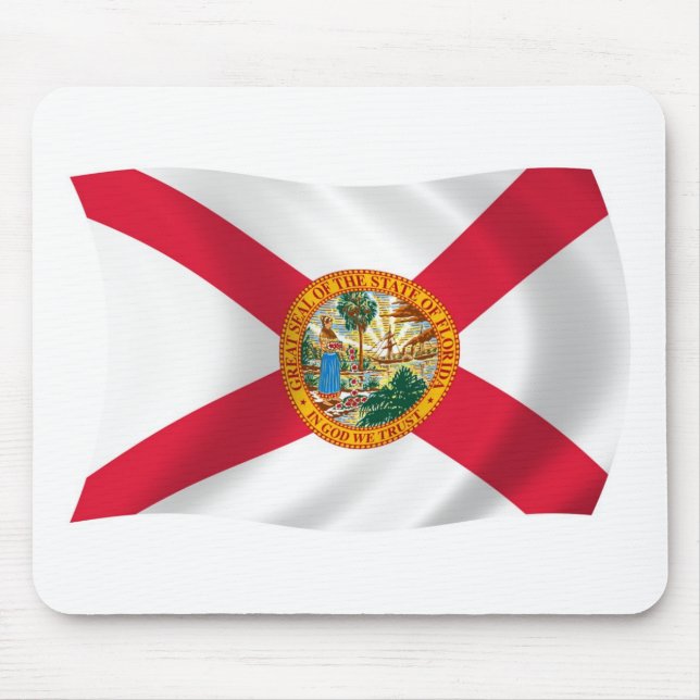Mousepad Suporte de Mouse Bandeira da Flórida (Frente)