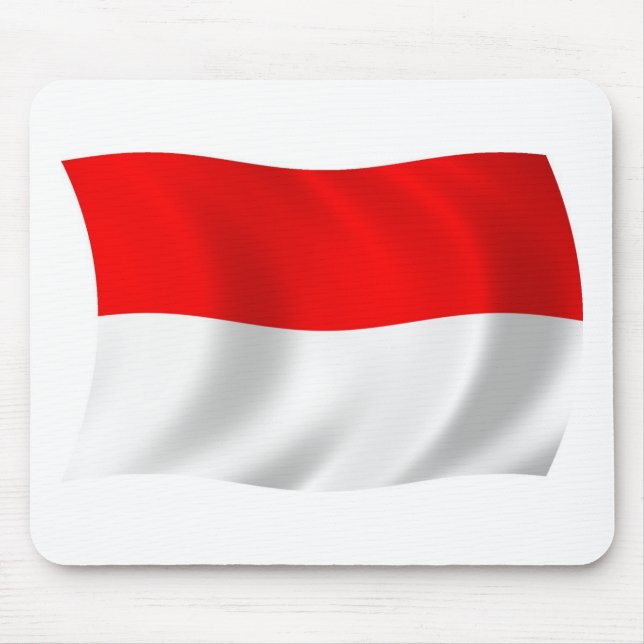Mousepad Suporte de Mouse Bandeira da Indonésia (Frente)