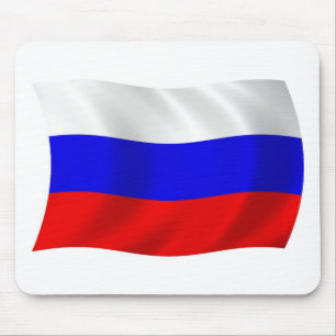 Mousepad Suporte de Mouse Bandeira da Rússia