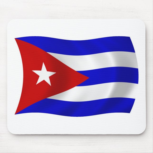 Mousepad Suporte de Mouse Bandeira de Cuba (Frente)