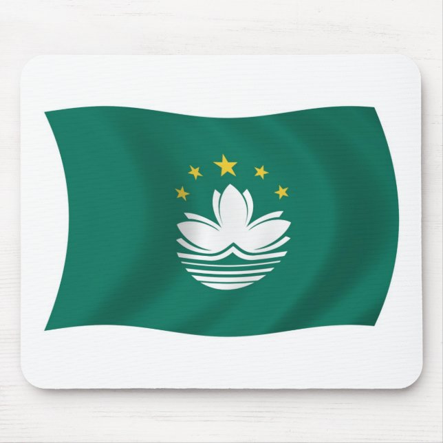 Mousepad Suporte de Mouse Bandeira de Macau (Frente)