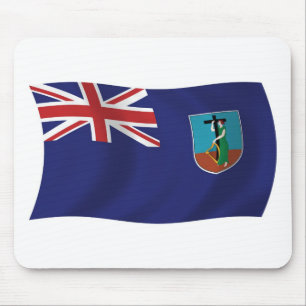 Mousepad Suporte de Mouse Bandeira de Montserrat