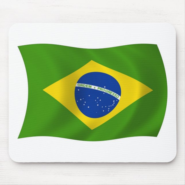 Mousepad Suporte de Mouse Bandeira do Brasil (Frente)